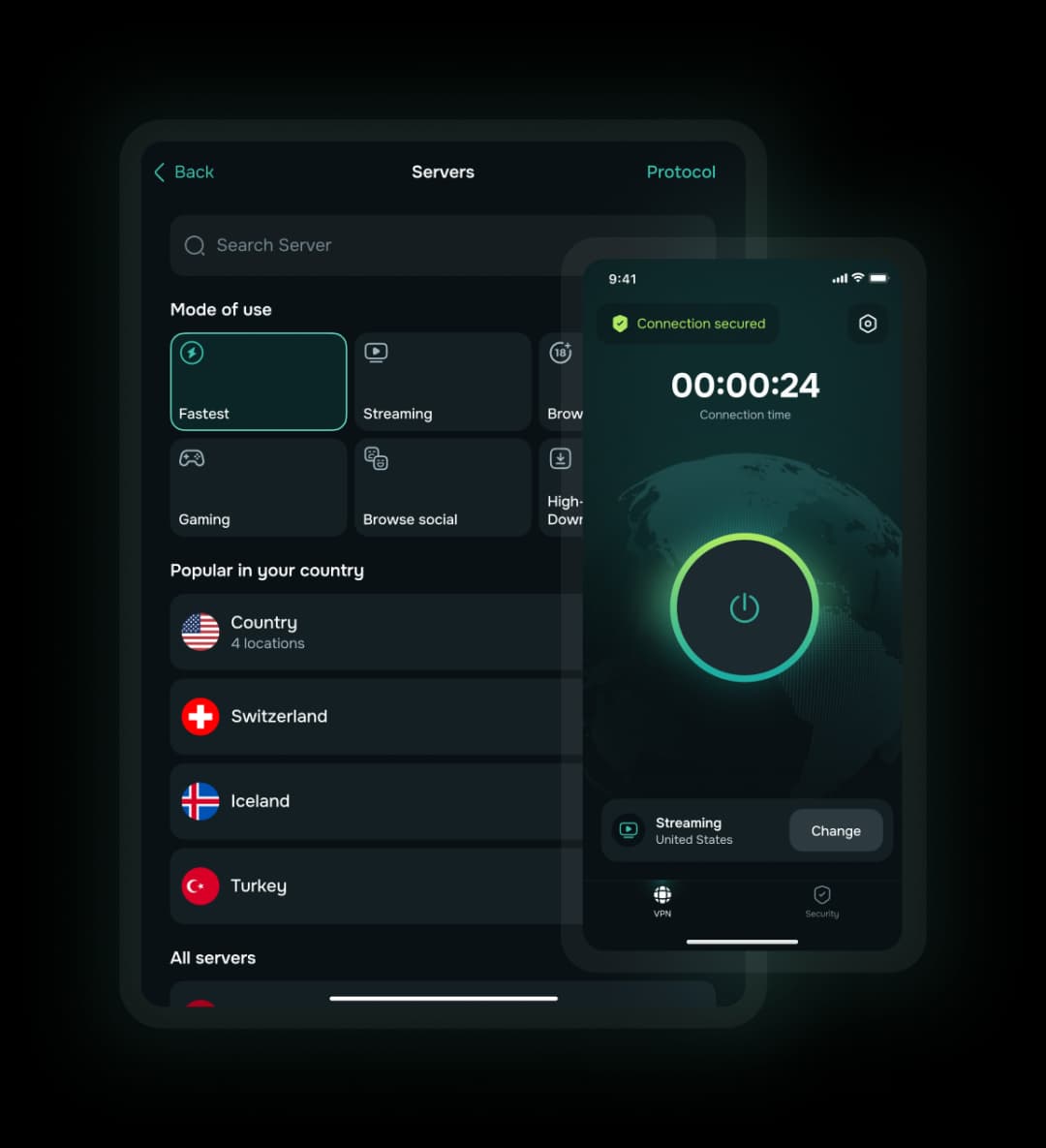 Mobile app illustration
